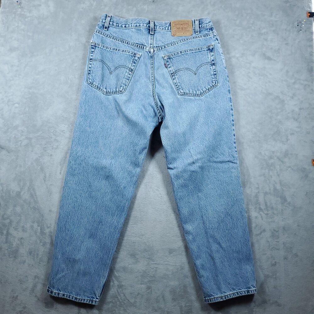 Vintage 90s Levi's 550 Jeans Blue Relaxed Fit Mens Medium Wash Y2K Size 38x29